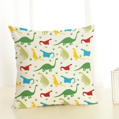 Dinosaur Kids Cushion Cover Dino Pillow Case - Just Kidding Store