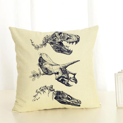 Dinosaur Kids Cushion Cover Dino Pillow Case - Just Kidding Store