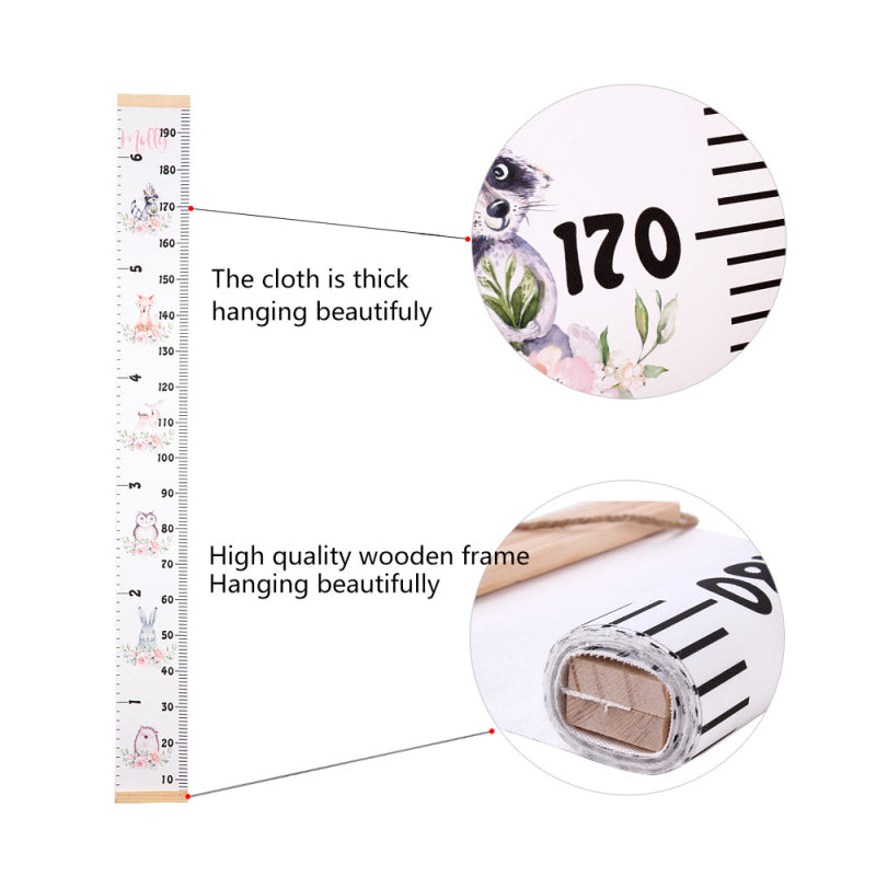 Wall Hanging Height Measure Ruler - Kids Growth Chart - Just Kidding Store