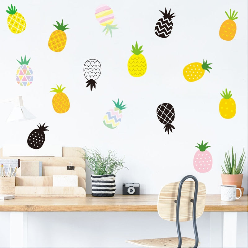 Pineapple Wall Stickers - Ananas Wall Decals - Just Kidding Store