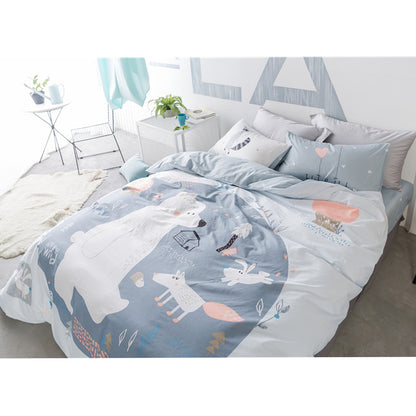 White Bear Bedding Set - Childrens Bedding Set - Just Kidding Store