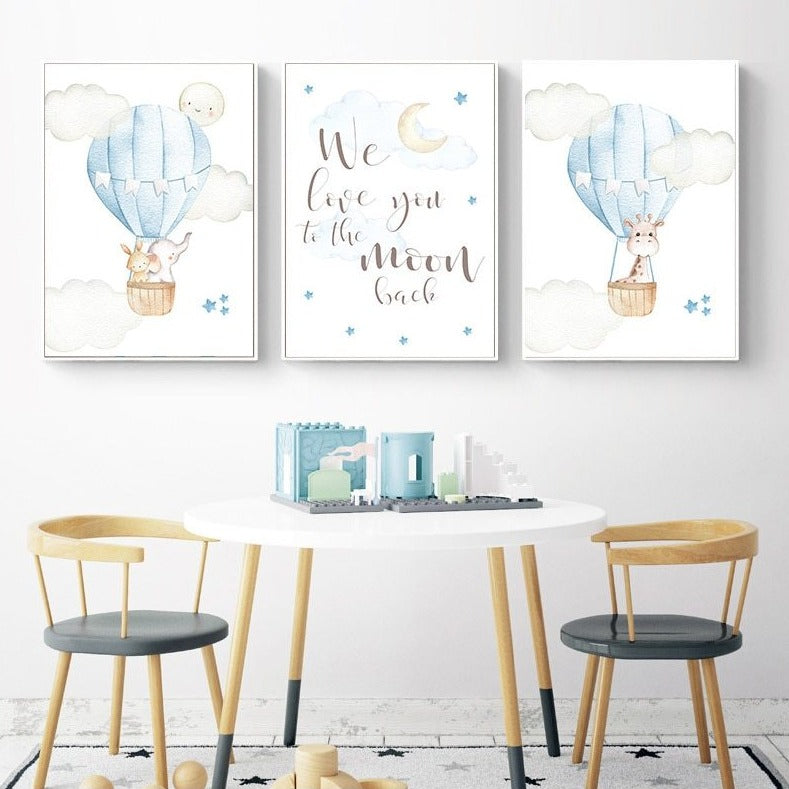 Hot Air Balloon Canvas Wall Art