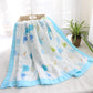 4 Layers Bamboo Fiber Blanket Baby Kids Muslin Wrap - Just Kidding Store