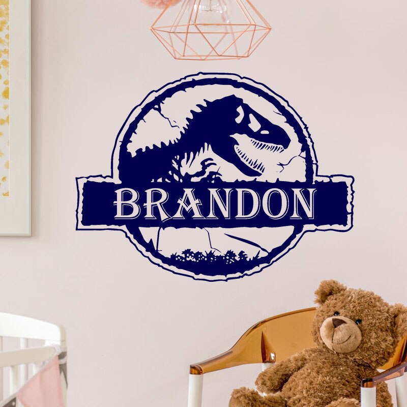 Personalized Tyrannosaur Vinyl Decal - Just Kidding Store