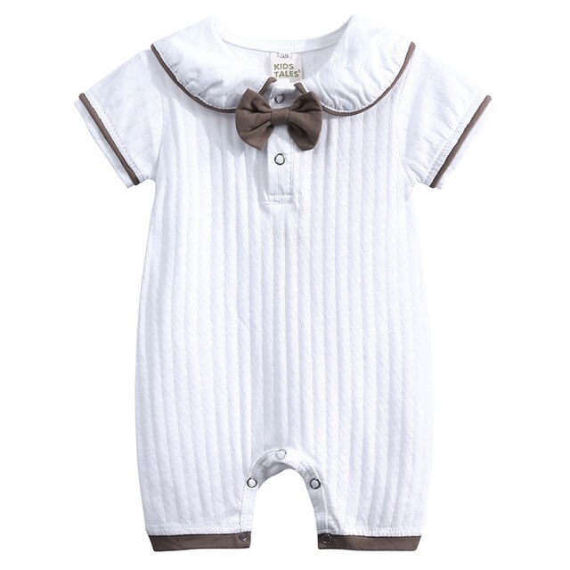 Hello There Bow Baby Toddler Kids Summer Romper - Just Kidding Store