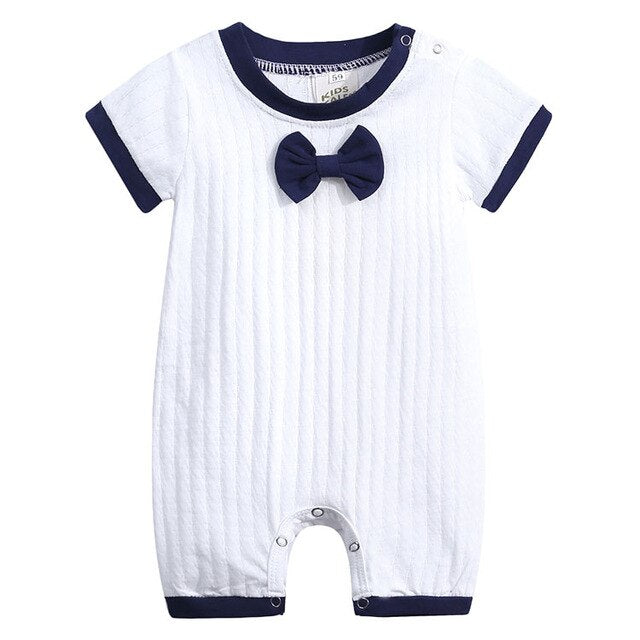 Hello There Bow Baby Toddler Kids Summer Romper - Just Kidding Store