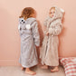 Kids Hooded Chunky Dressing Gown - Bear Kids Robe - Just Kidding Store