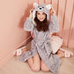 Kids Hooded Chunky Dressing Gown - Bear Kids Robe - Just Kidding Store