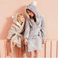 Kids Hooded Chunky Dressing Gown - Bear Kids Robe - Just Kidding Store