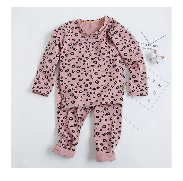 Leopard Print Sleepwear - Kids Pajamas - Just Kidding Store