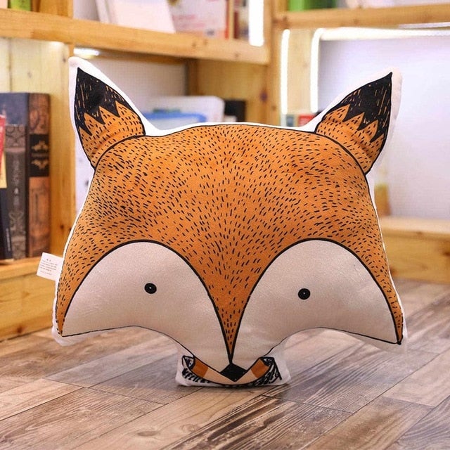 Soft Cushions Elephant Fox Deer Bear Giraffe Rabbit - Just Kidding Store