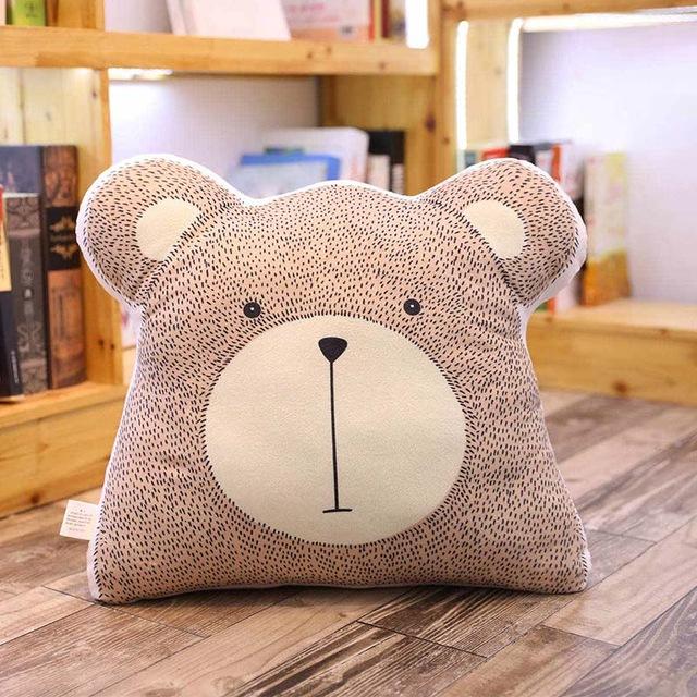 Soft Cushions Elephant Fox Deer Bear Giraffe Rabbit - Just Kidding Store