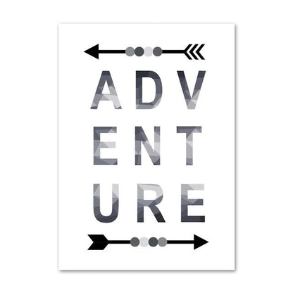 Adventure Inspiring Canvas Paintings Nordic Wall Art - Just Kidding Store