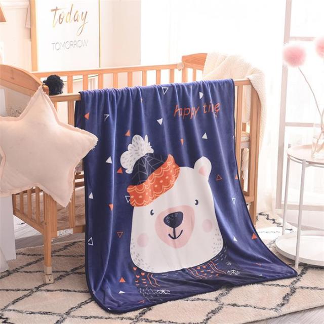 Soft Flannel Animal Print Baby Children Blanket - Just Kidding Store