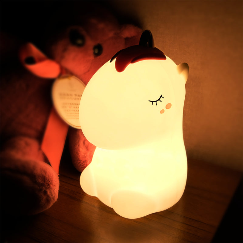 Unicorn Night Light Tap Control Color Changing Lamp - Just Kidding Store