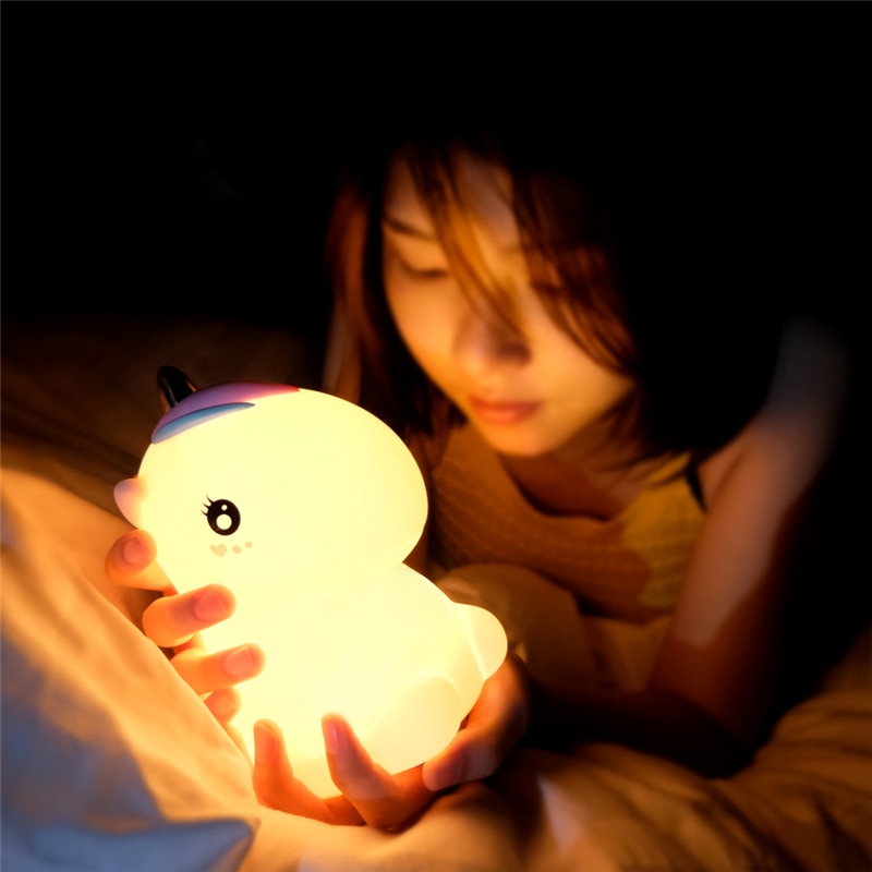 Unicorn Night Light Tap Control Color Changing Lamp - Just Kidding Store