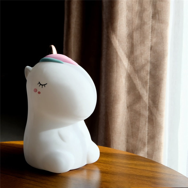 Unicorn Night Light Tap Control Color Changing Lamp - Just Kidding Store