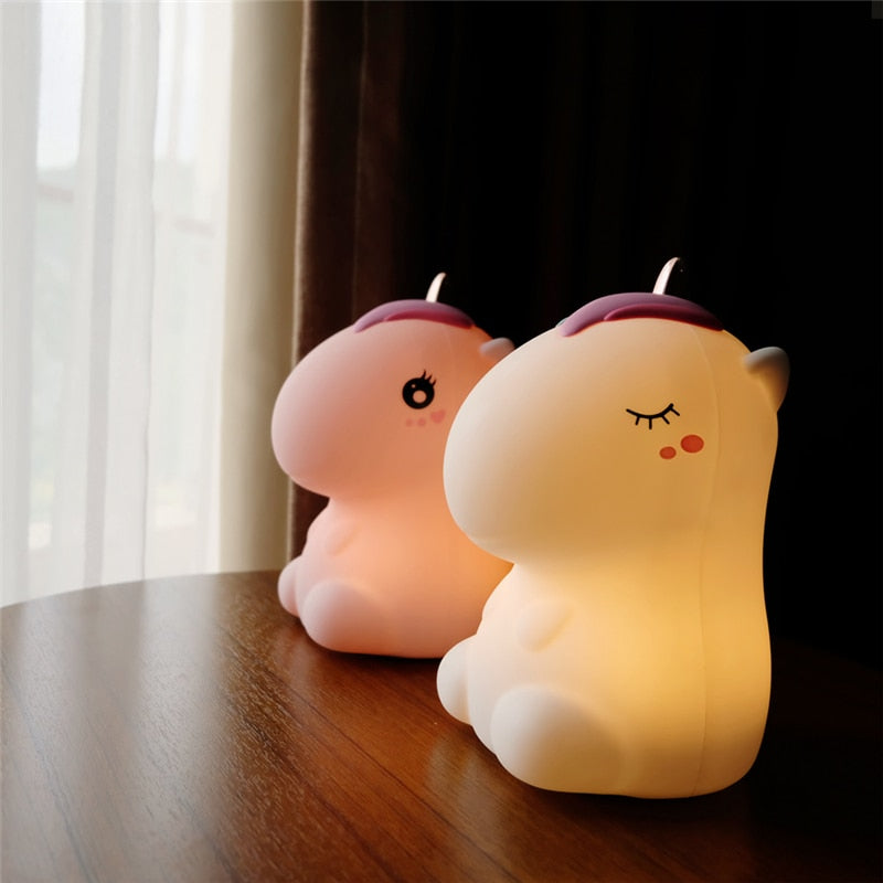 Unicorn Night Light Tap Control Color Changing Lamp - Just Kidding Store