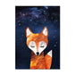 Starry Sky Canvas Painting - Bear Rabbit Fox Deer - Just Kidding Store