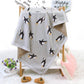 Little Penguin Cotton Knitted Blanket