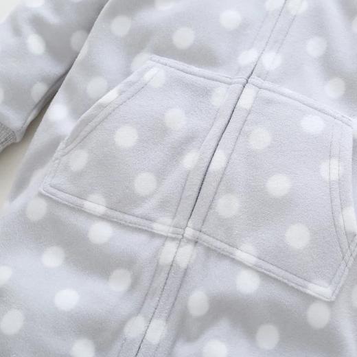 White Dots Romper - Baby KIds Winter Jumpsuit - Just Kidding Store