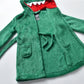 Green Dinosaur Kids Hooded Robe Dino Dressing Gown - Just Kidding Store