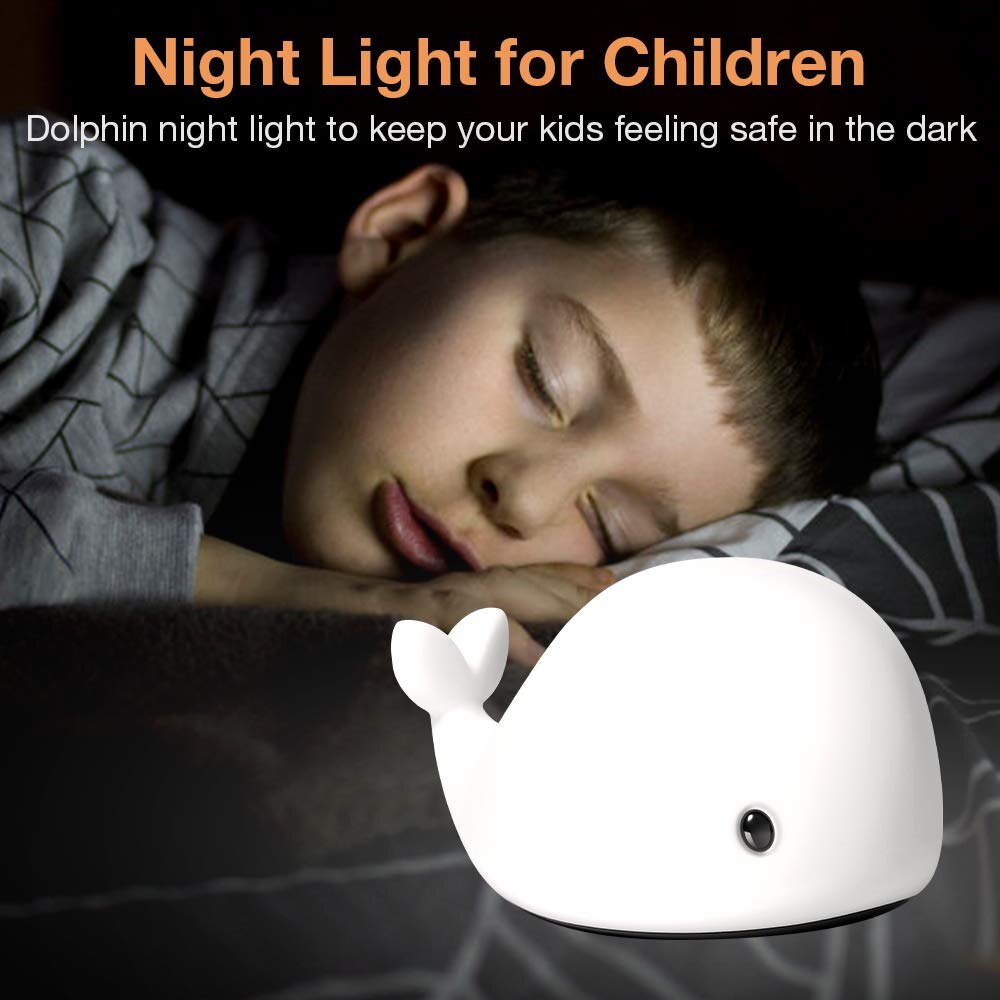 Whale LED Night Light Tap Control Color Changing Lamp - Just Kidding Store