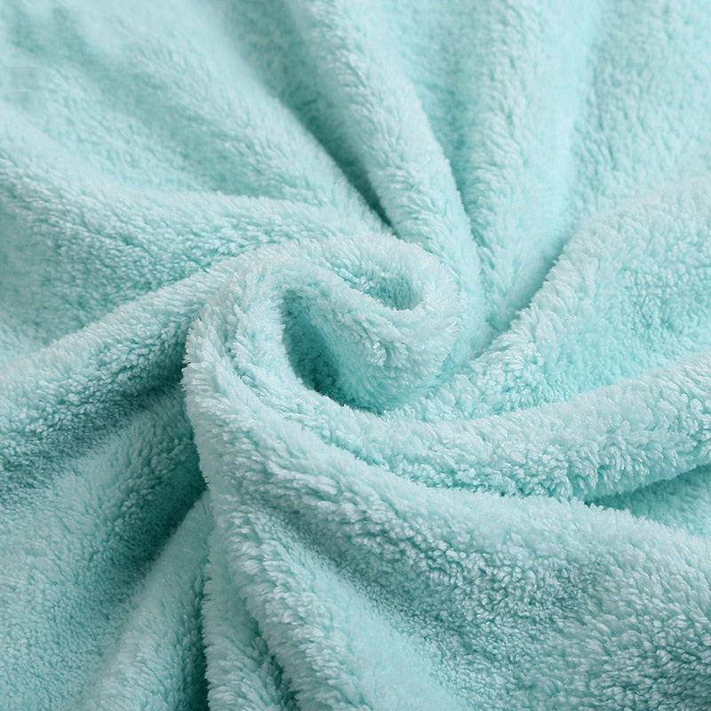 Hooded Fleece Towel - Baby Kids Bath Poncho Wrap - Just Kidding Store
