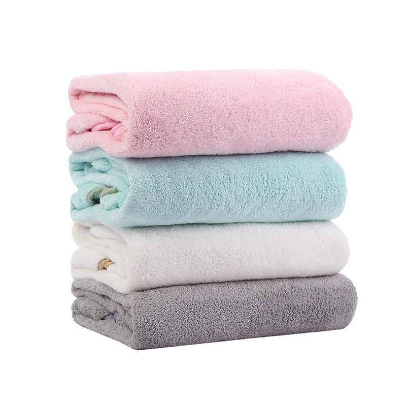 Hooded Fleece Towel - Baby Kids Bath Poncho Wrap - Just Kidding Store