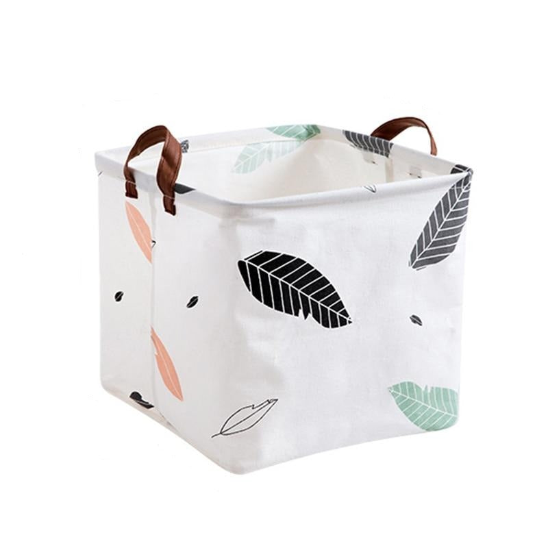Clouds Cube Canvas Basket -  Toy Storage Box - Just Kidding Store