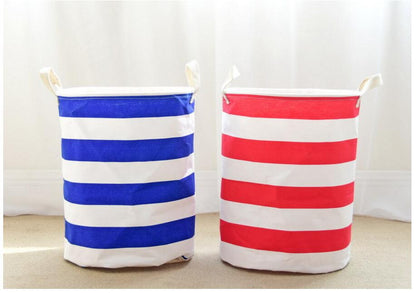 Crude Stripes Storage Basket - Childrens Toys Solution - Just Kidding Store