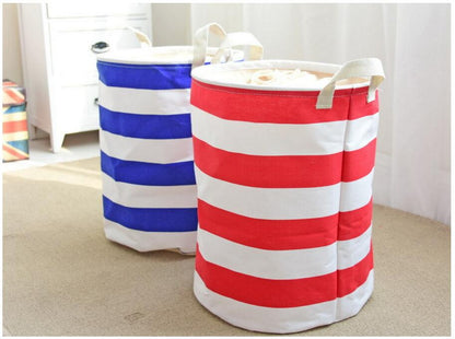 Crude Stripes Storage Basket - Childrens Toys Solution - Just Kidding Store