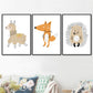 Canvas Wall Art - Unicorn llama Hedgehog Fox Deer Koala - Just Kidding Store