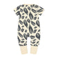 Black Leaves Baby Toddler Kids Summer Romper - Just Kidding Store