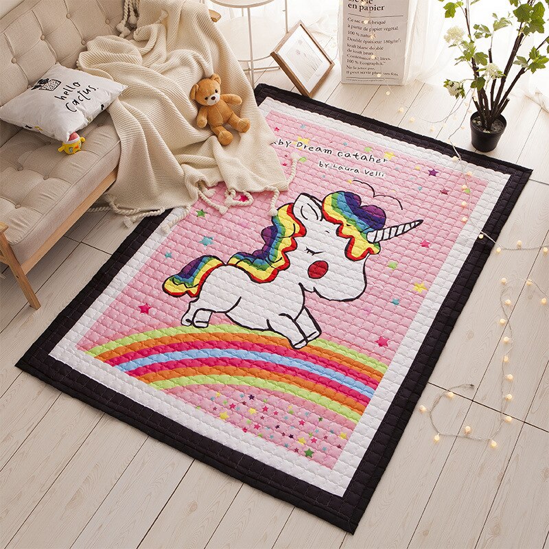 Oversized Quilted Kids Play Mat Anti Skid Carpet - Just Kidding Store