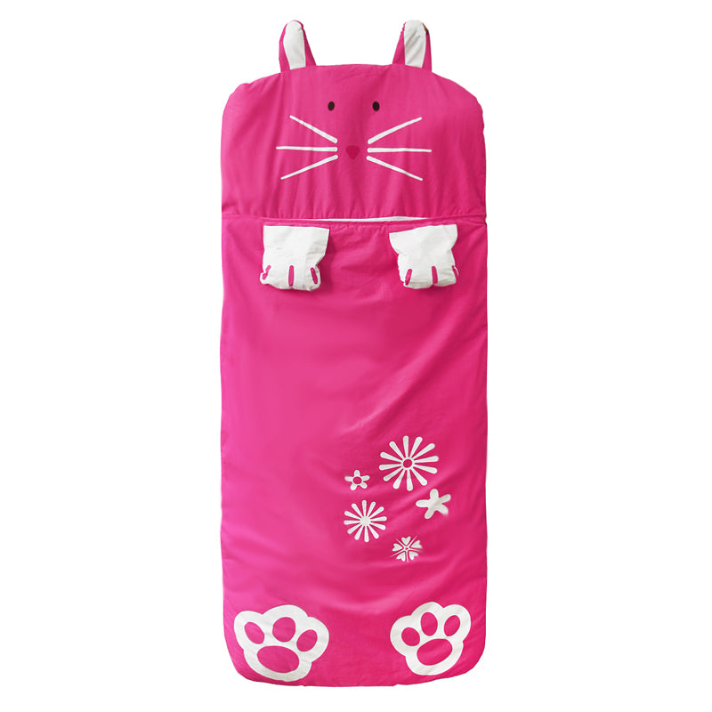 Hot Pink Rabbit Sleeping Bag - Kids Sleep Sack - Just Kidding Store