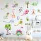Watercolor Dinosaurs Wall Sticker Kids Dino Decal - Just Kidding Store