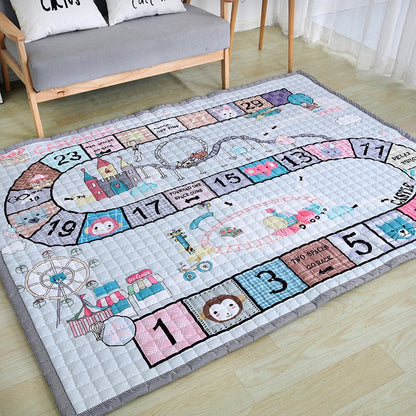 Road Map Oversized Quilted Play Mat Anti Skid Carpet - Just Kidding Store