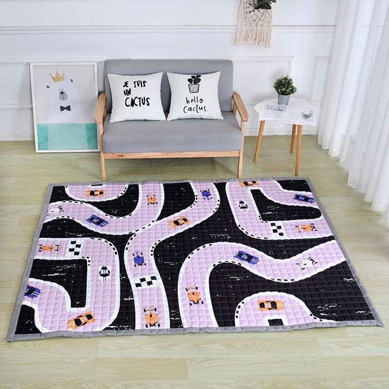 Oversized Quilted Kids Play Mat Anti Skid Carpet - Just Kidding Store