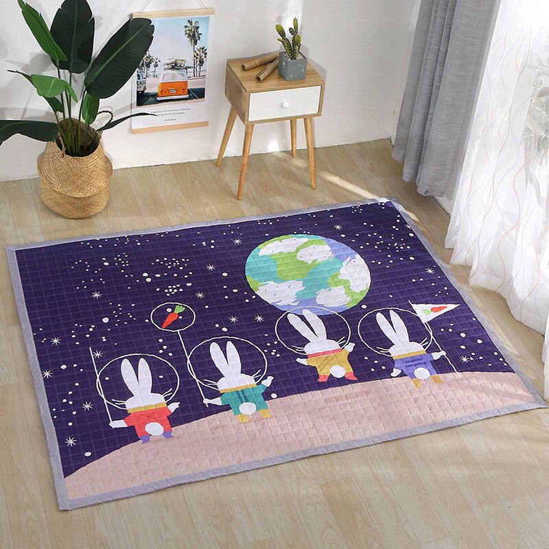 Oversized Quilted Kids Play Mat Anti Skid Carpet - Just Kidding Store