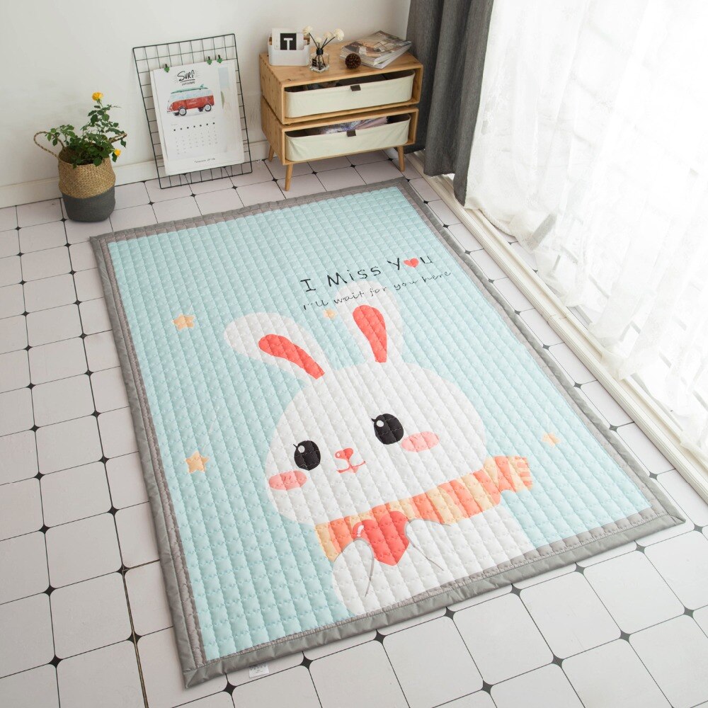 Oversized Quilted Kids Play Mat Anti Skid Carpet - Just Kidding Store