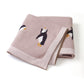 Little Penguin Baby Kids Cotton Knitted Blanket - Just Kidding Store