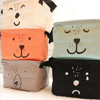 Canvas Storage Box Organizer - Desktop Jute Baskets - Just Kidding Store