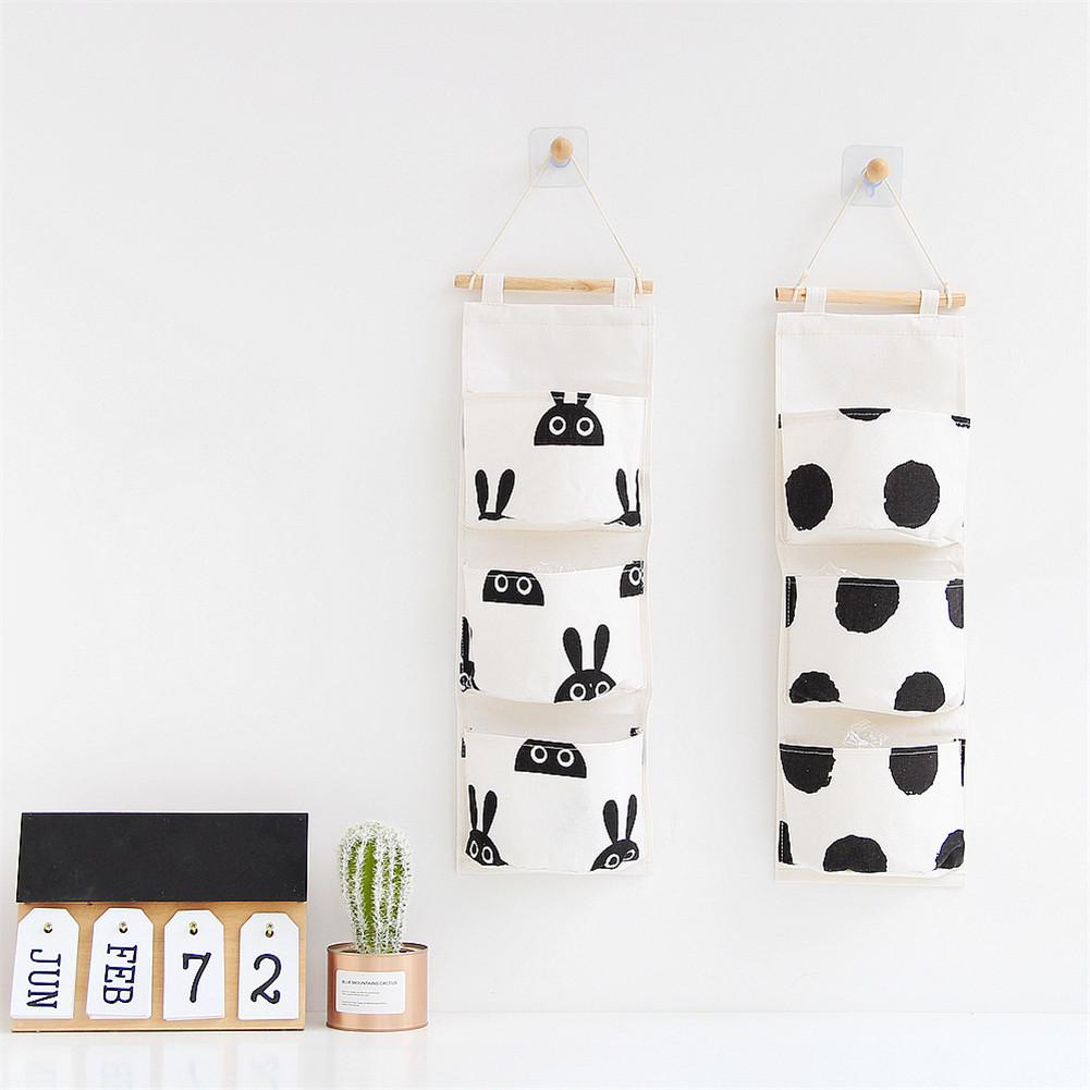 Monochrome Wall Hanging Storage Organizer - Just Kidding Store