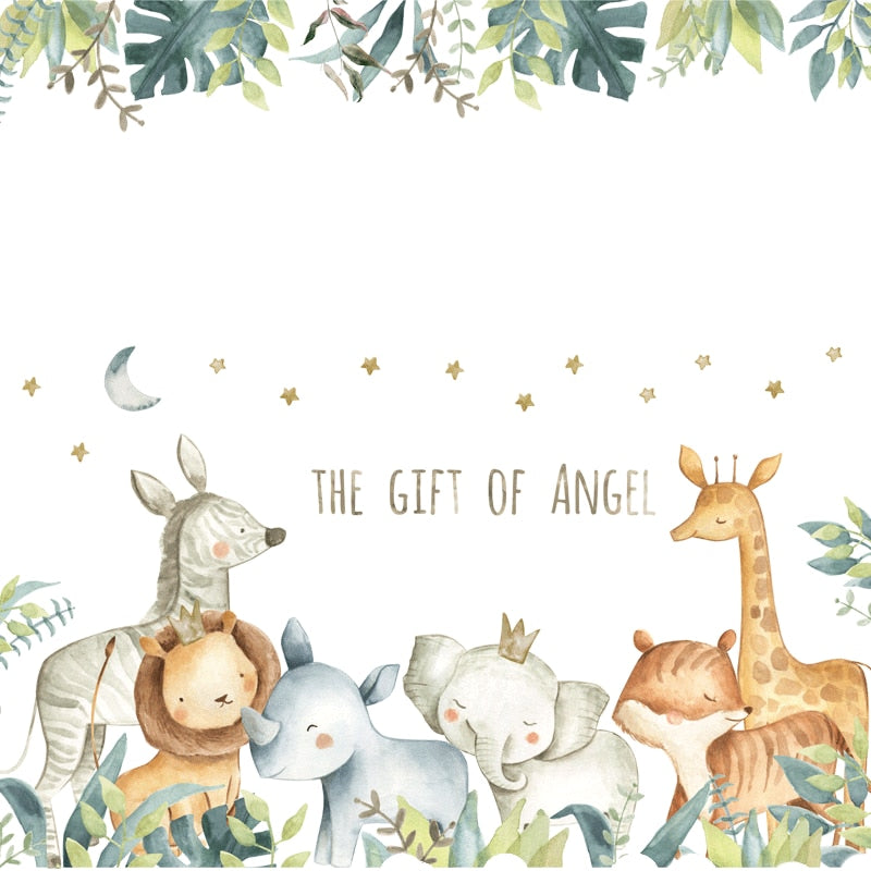 The Gift Of Angel - Kids Animals Safari Wall Decal - Just Kidding Store