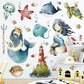 Under The Sea Nursery Bedroom Wall Stickers - Just Kidding Store 