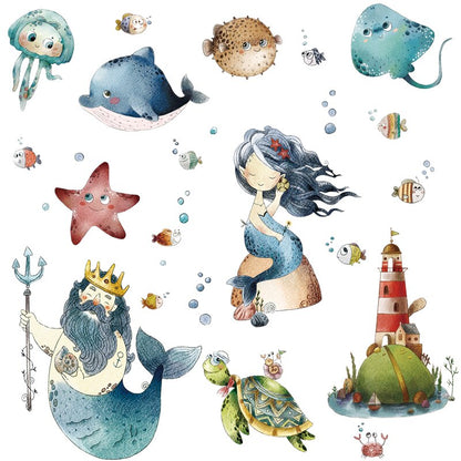 Under The Sea Nursery Bedroom Wall Stickers - Just Kidding Store 