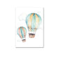 Hot Air Balloon  Watercolor Canvas Painting Wall Art - Just Kidding Store