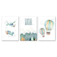 Up, Up And Away Watercolor Canvas Painting Wall Art - Just Kidding Store