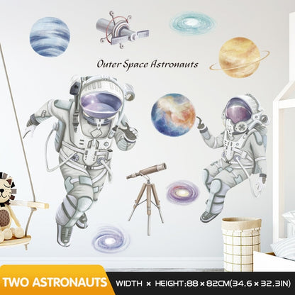 Space Travel Outer Space Spaceman Wall Decals - Just Kidding Store